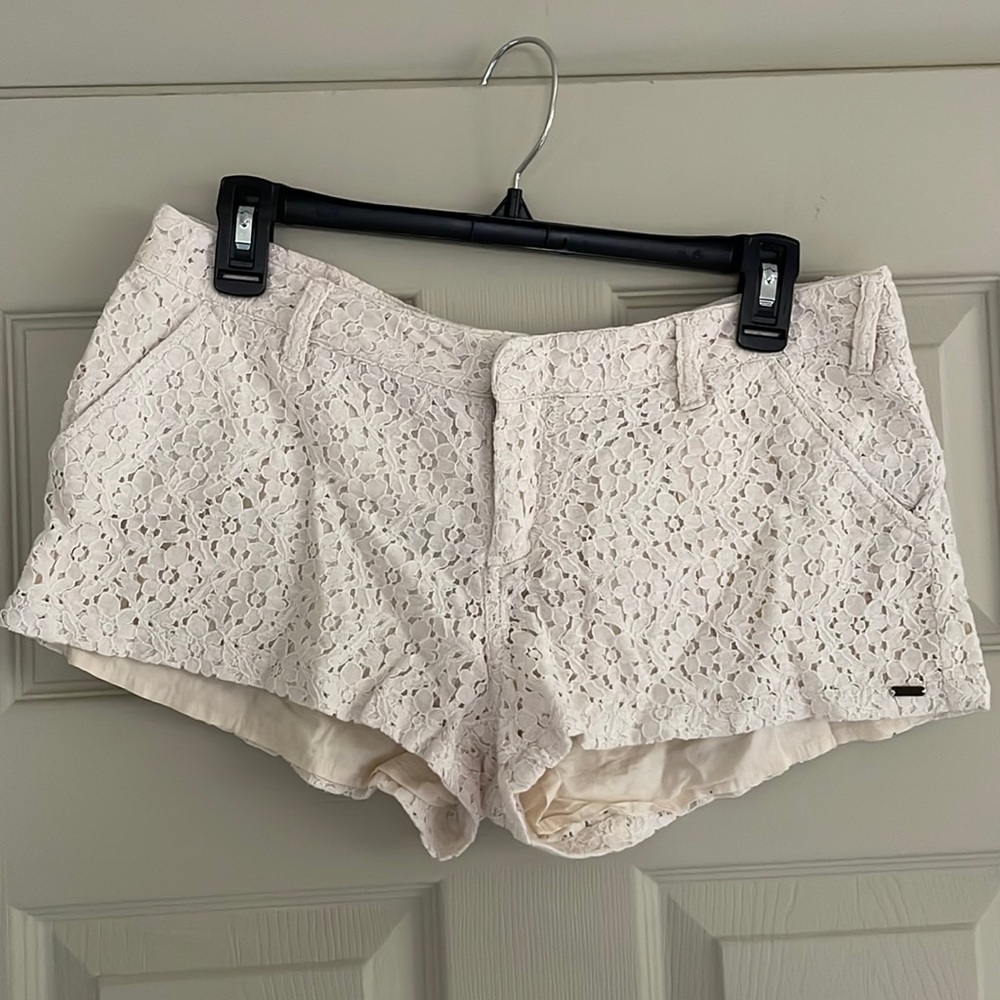 Volcom Cream Lace Shorts